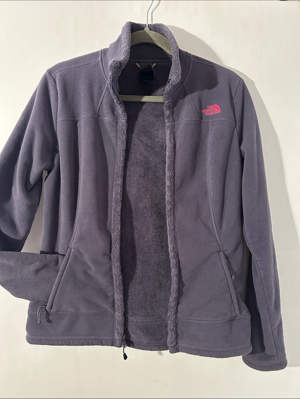 Women’s The North Face purple full zip jacket medium